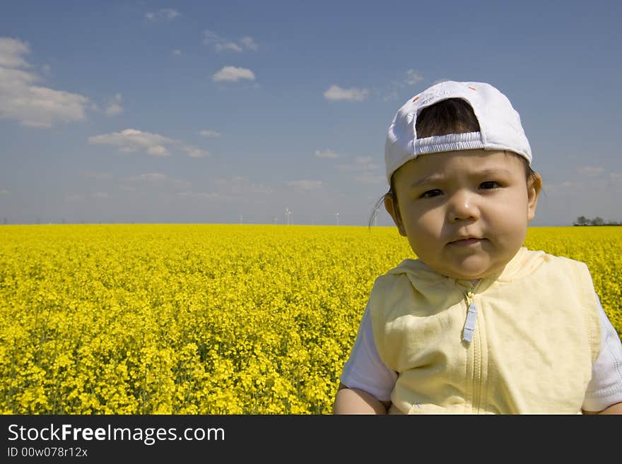 Baby in the rape field