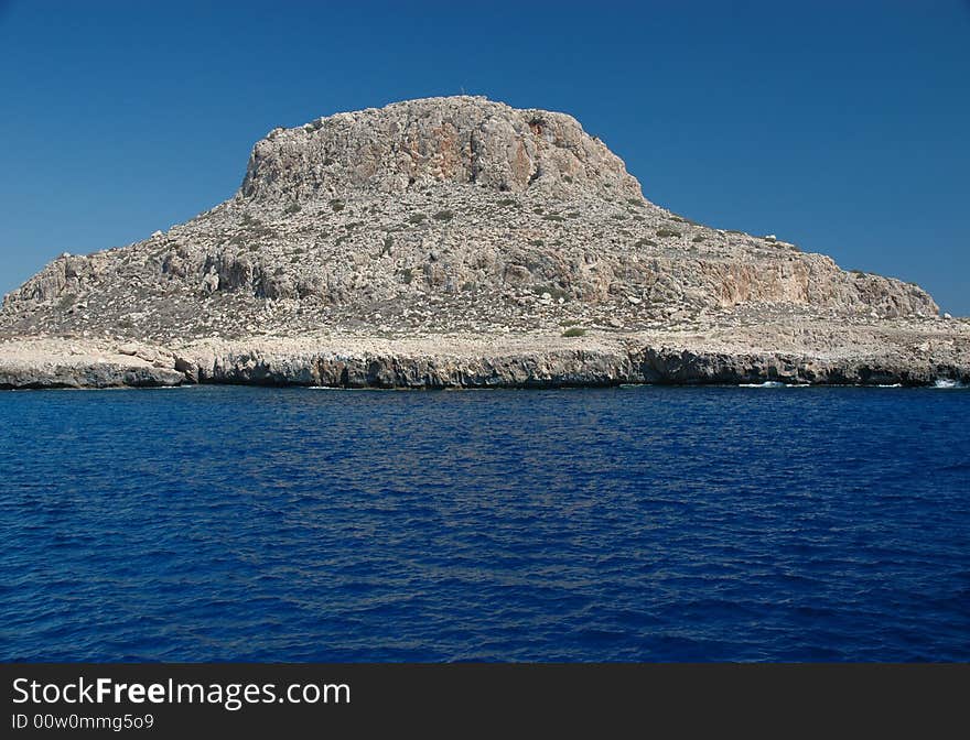 Cliffs and the Mediterranean sea at Cape Greko, Cyprus. Cliffs and the Mediterranean sea at Cape Greko, Cyprus.