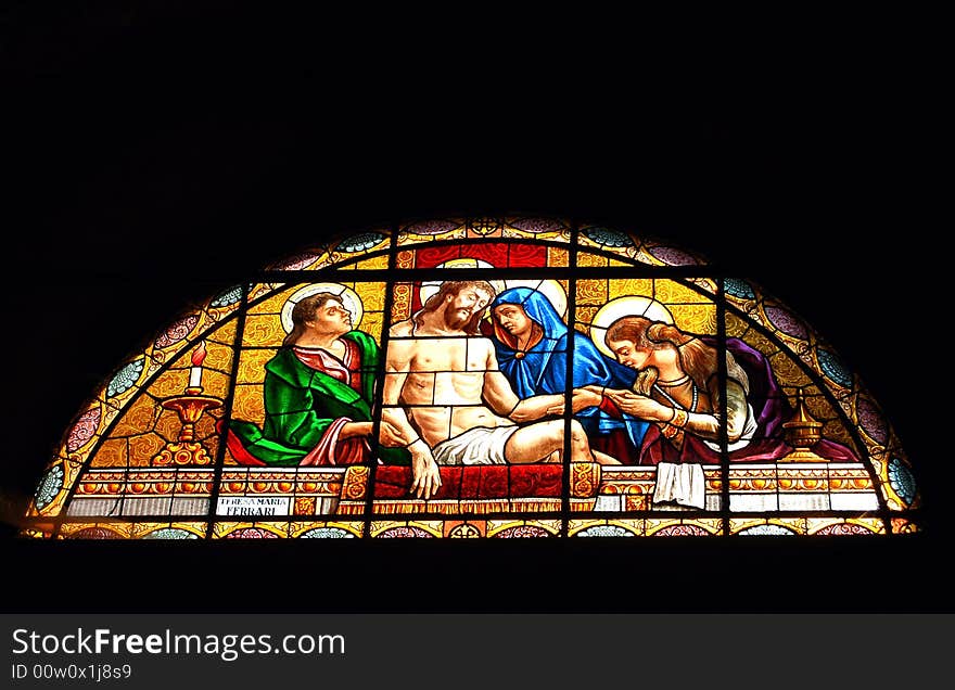 Stained glass,christ