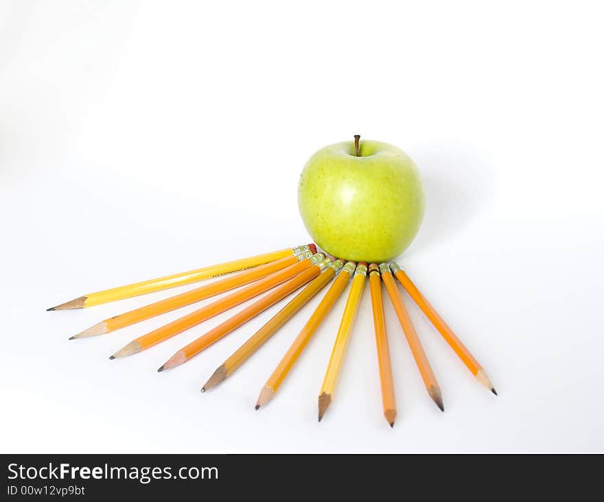 Pencils And Apple