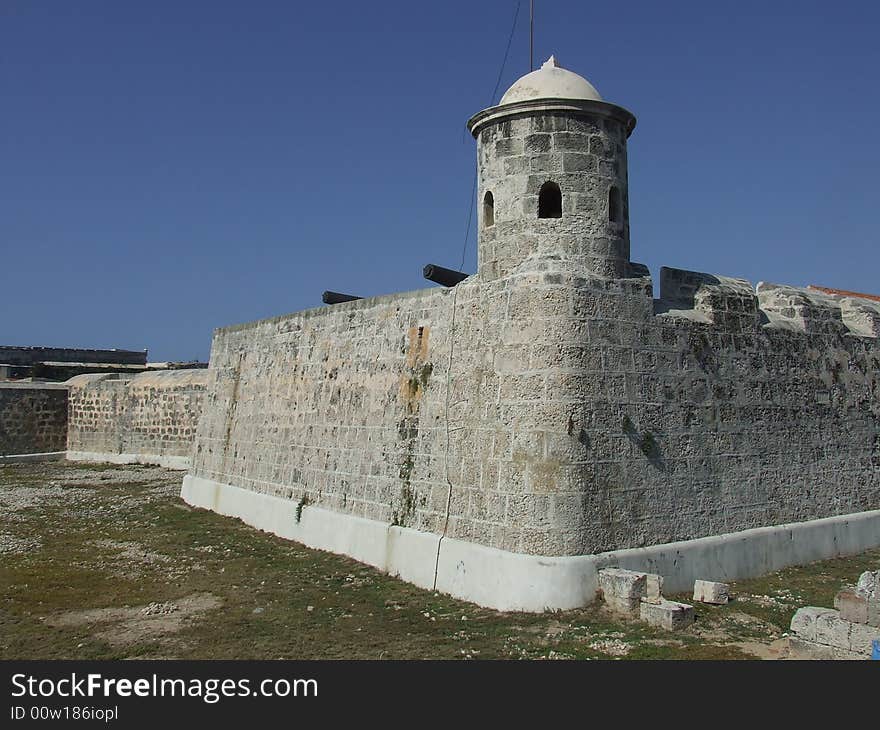 La Punta Castle in a beautiful summer day, in Habana, Cuba. La Punta Castle in a beautiful summer day, in Habana, Cuba