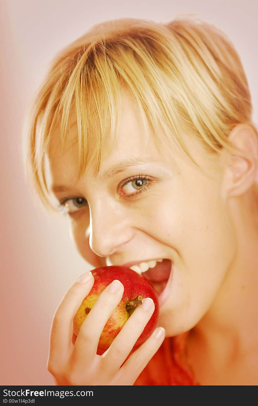 Girl With An Apple