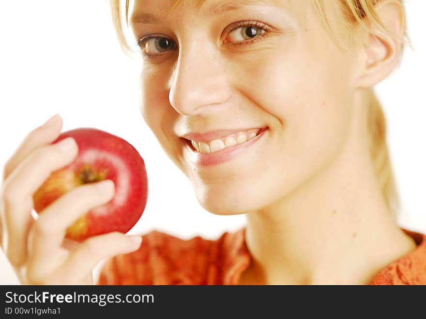 Girl With An Apple