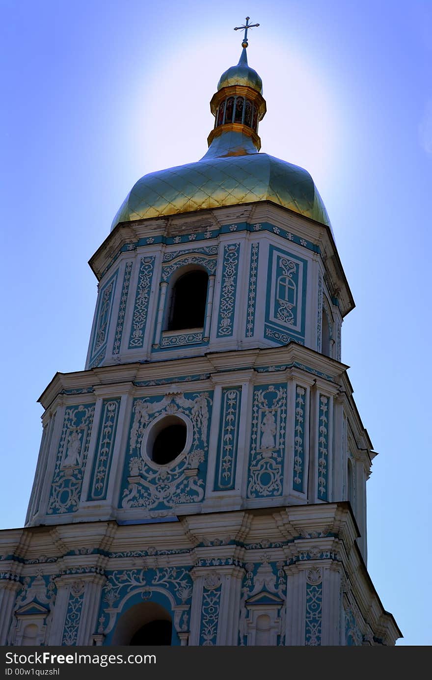 Sainted Sofia. A detail of the Sofia cathedral is in Kiev