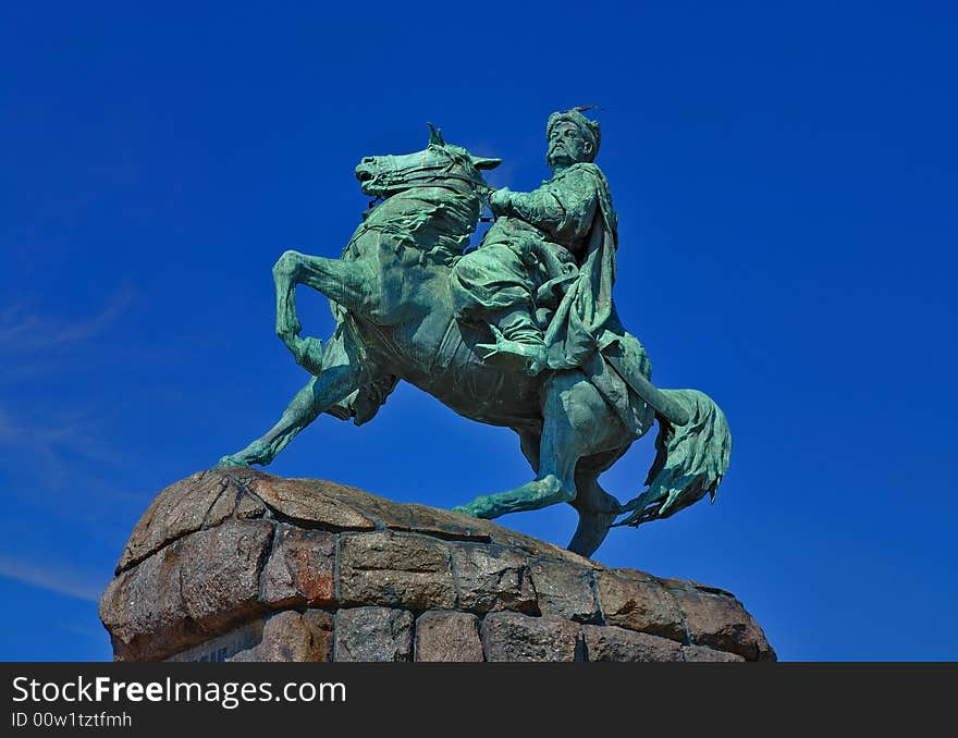 Monument of famous ukranian hethman Bogdan Khmelnitsky in Kiev, Ukraine. Monument of famous ukranian hethman Bogdan Khmelnitsky in Kiev, Ukraine