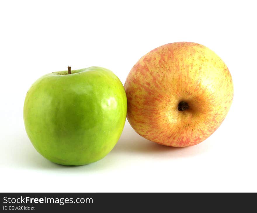 Apples isolated on a white background