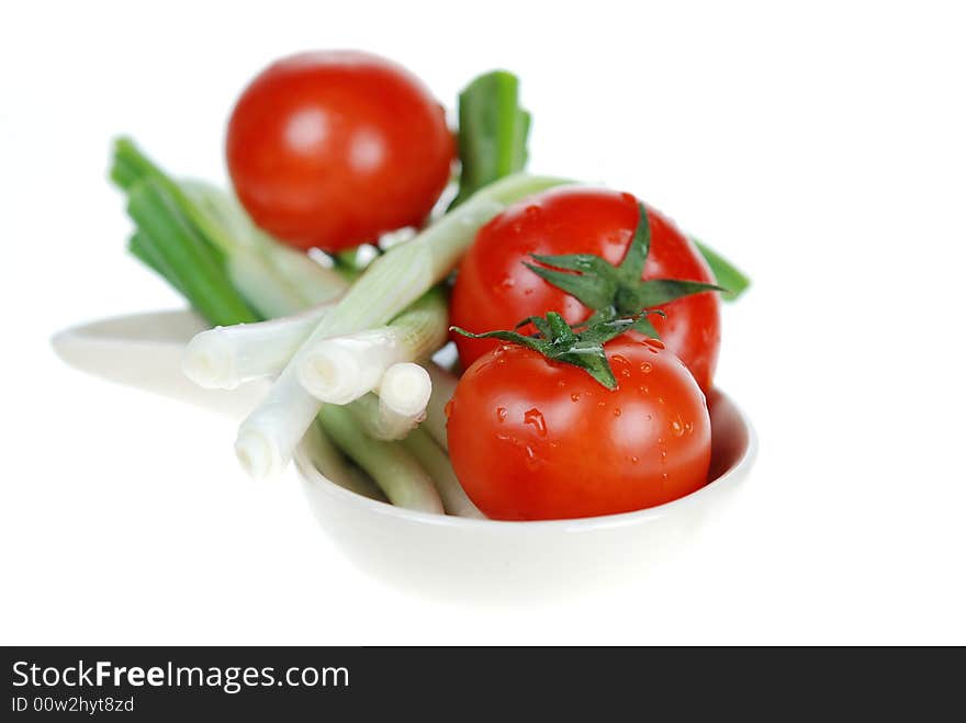 Fresh Tomatoes and Onions