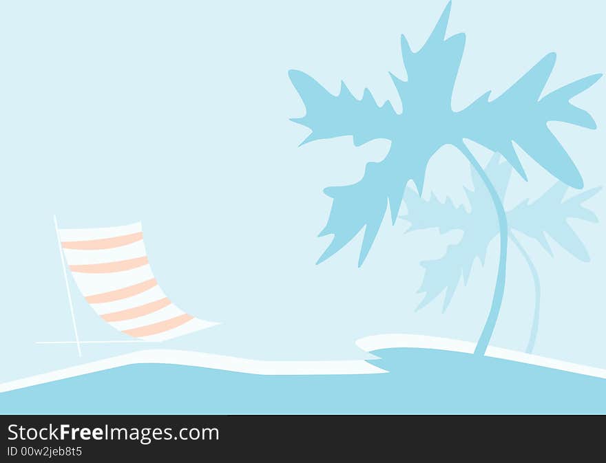 Vector image of sea coast. Vector image of sea coast