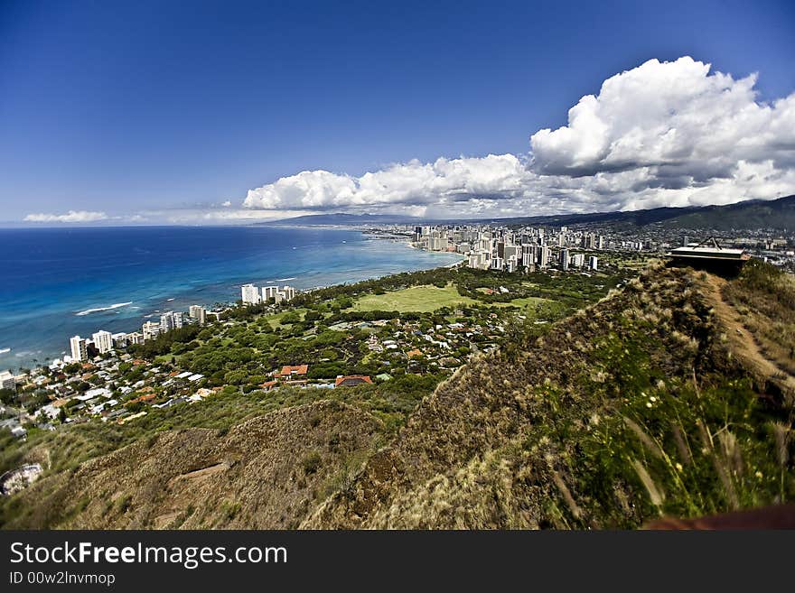 On the top of Diamond Head