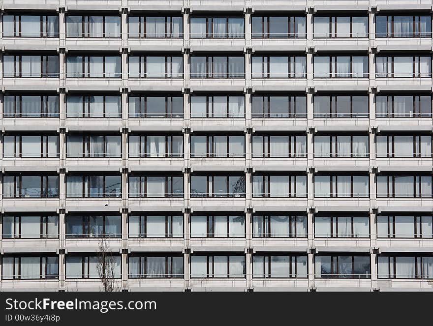 Facade of residential building in Munich