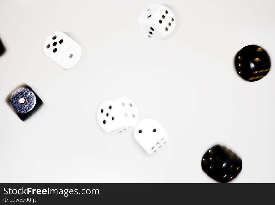 Flying dices. See my other images of dices.