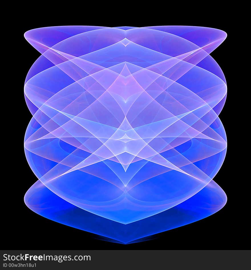 Abstract fractal image resembling a vessel