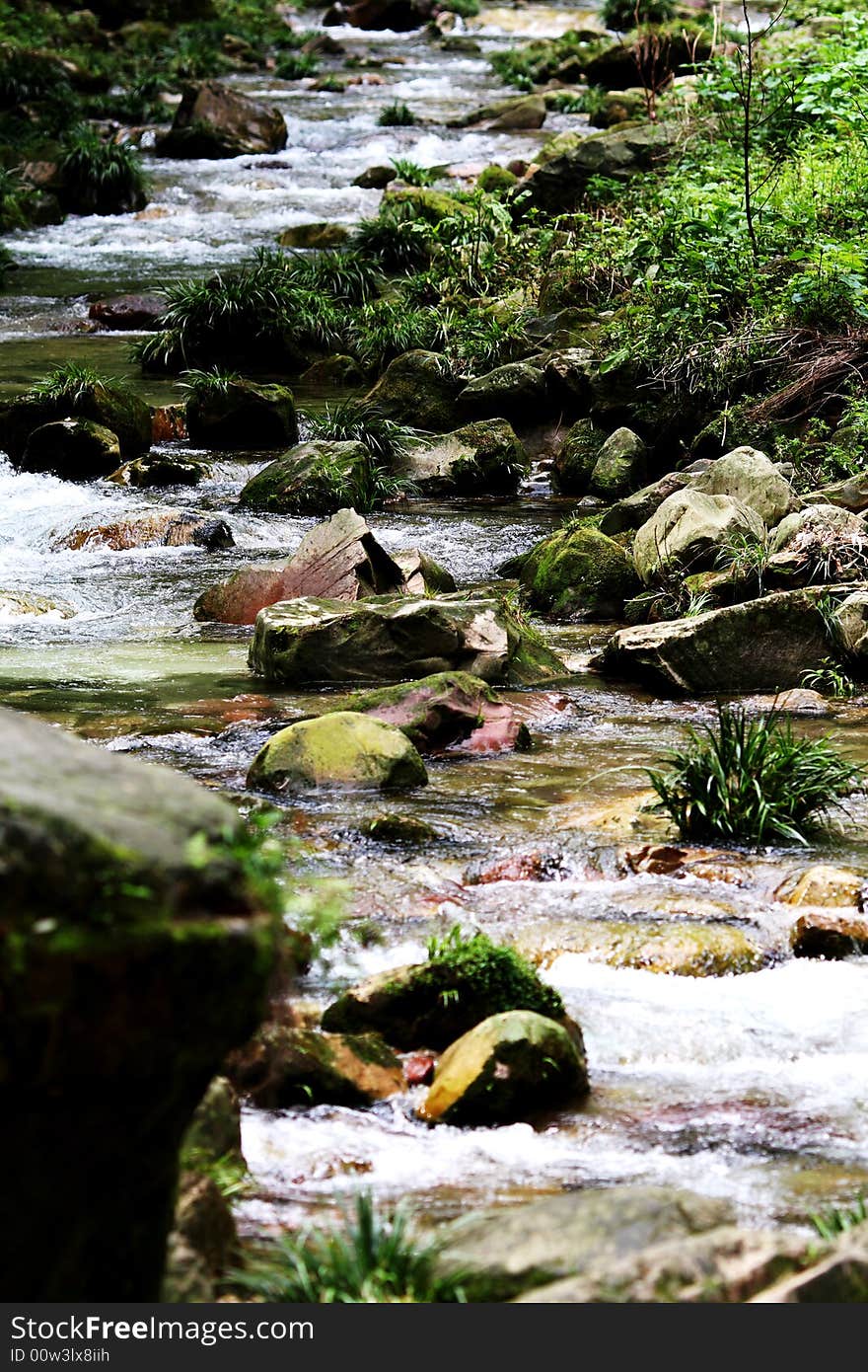 streamlet in zhangjiajie Hunan province ,china