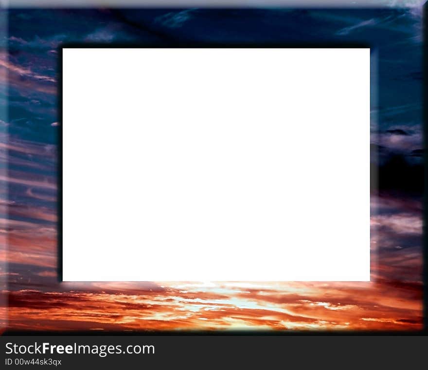 Sunset or Sunrise frame with you in the picture