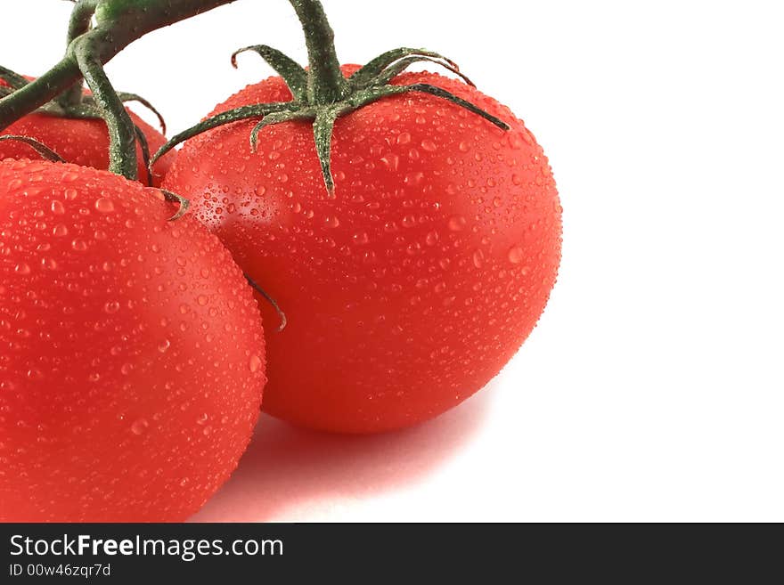 Three Fresh Tomatoes