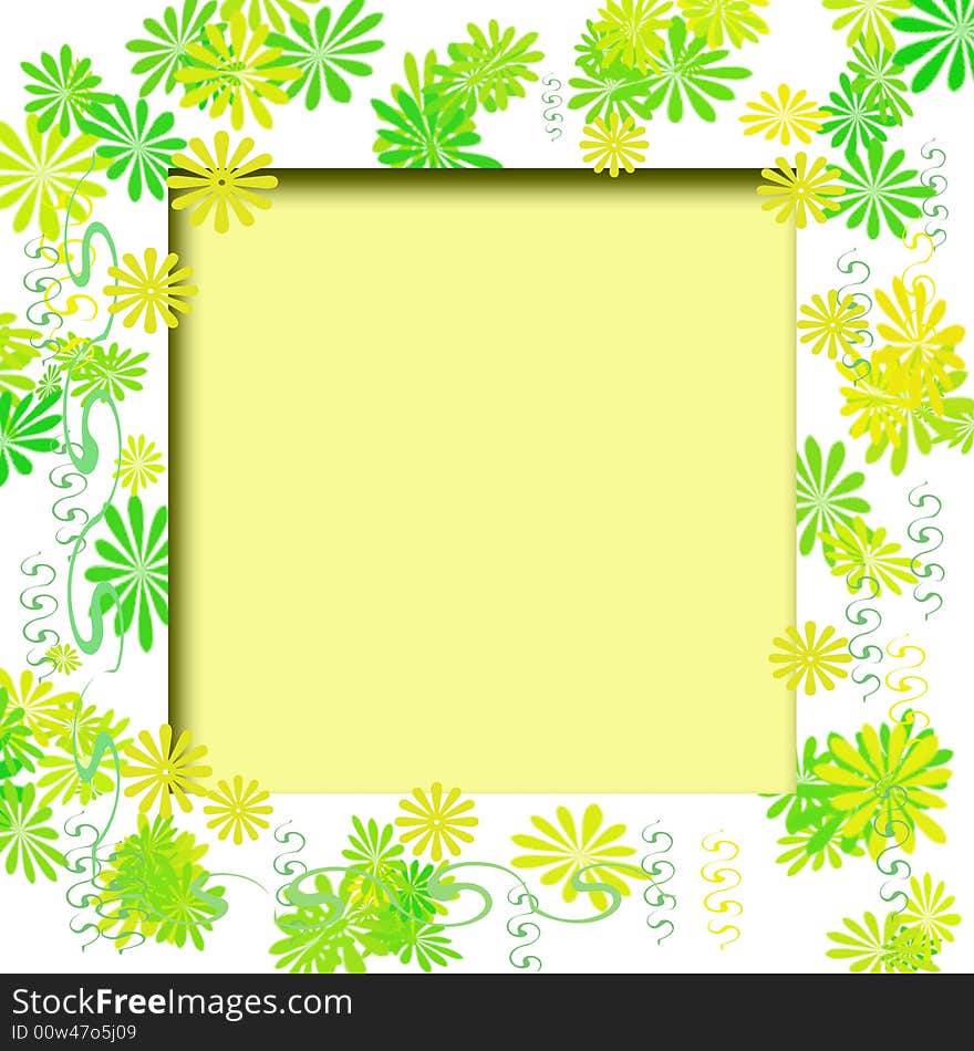 Floral frame