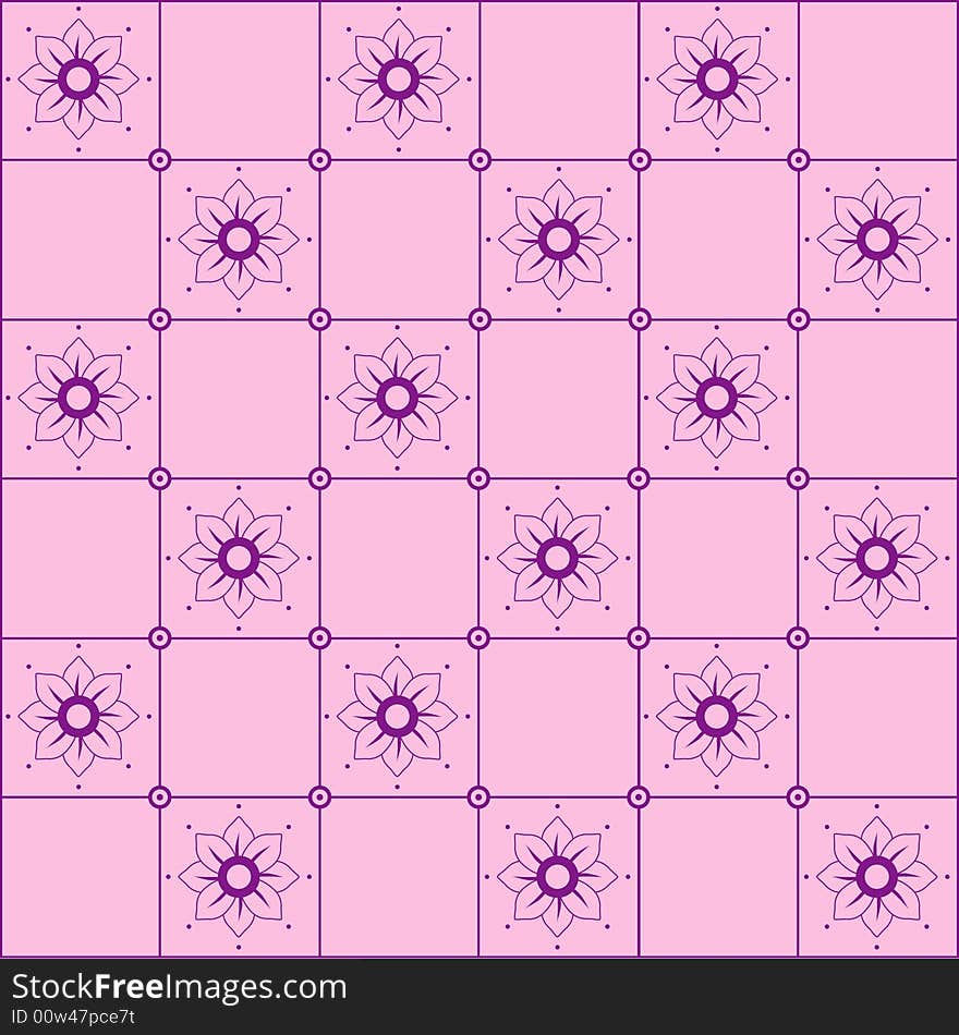 Purple floral pattern