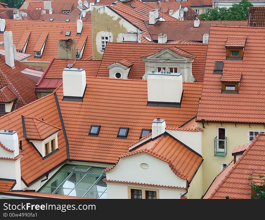 Red roofs