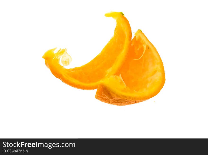 Eaten orange segments