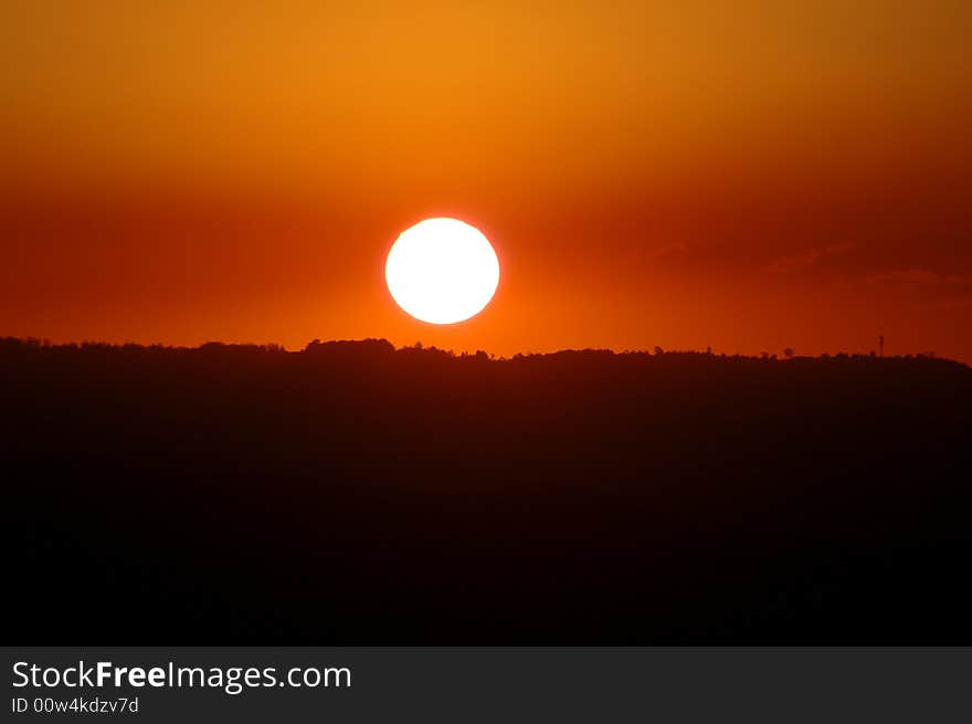 Image taken of a sunset on the gold coast australia