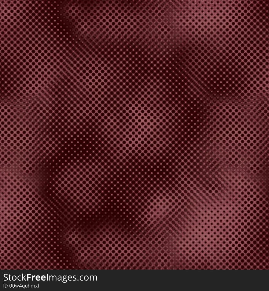 Abstract halftone background in burgundy with empty space for text