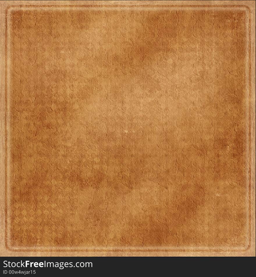 Grungy brown  canvas with frame and space for text or picture. Grungy brown  canvas with frame and space for text or picture