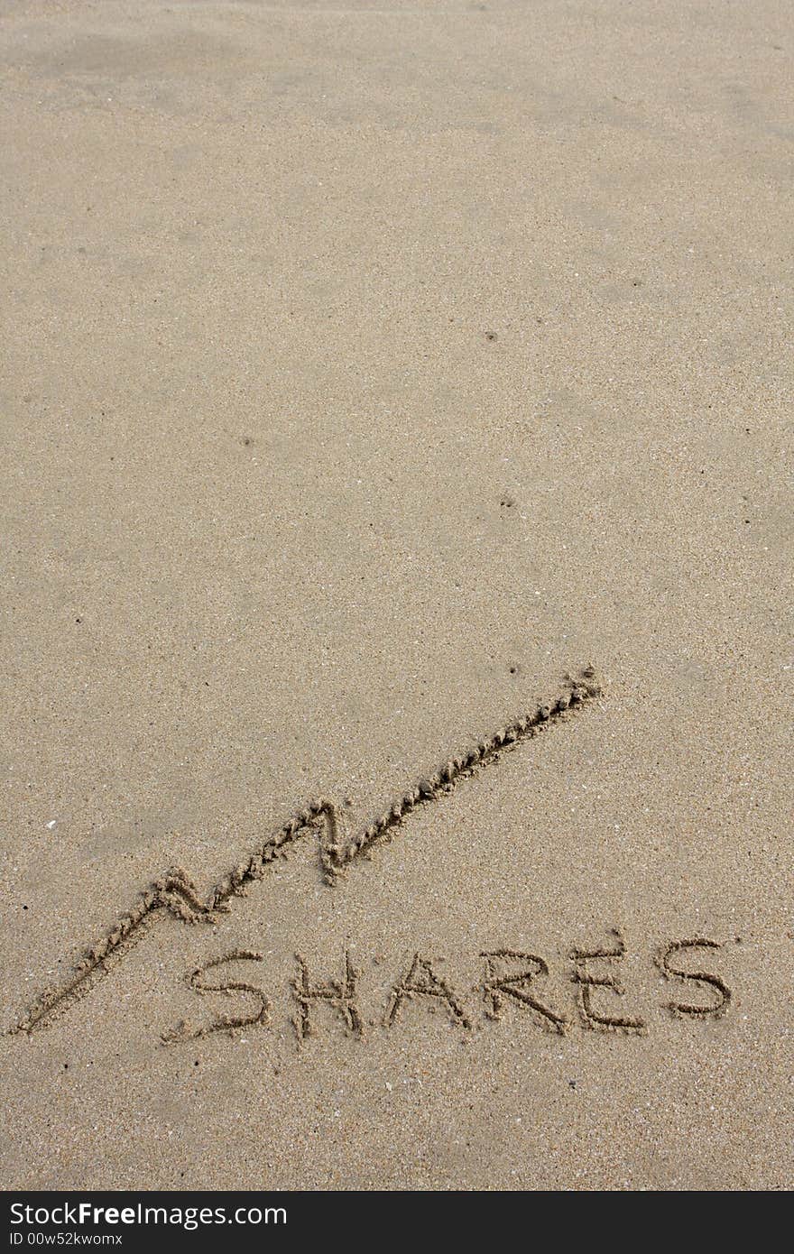 Words written in the sand on beach. Words written in the sand on beach