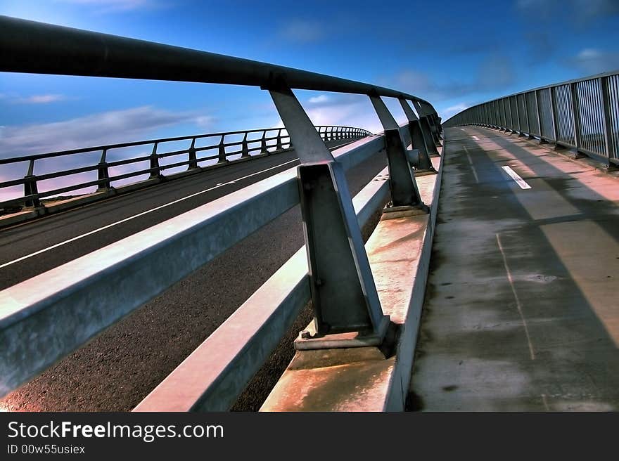 This is Hindmarsh Island bridge located at Goolwa, South Australia. Created using multiple exposure blending. This is Hindmarsh Island bridge located at Goolwa, South Australia. Created using multiple exposure blending.