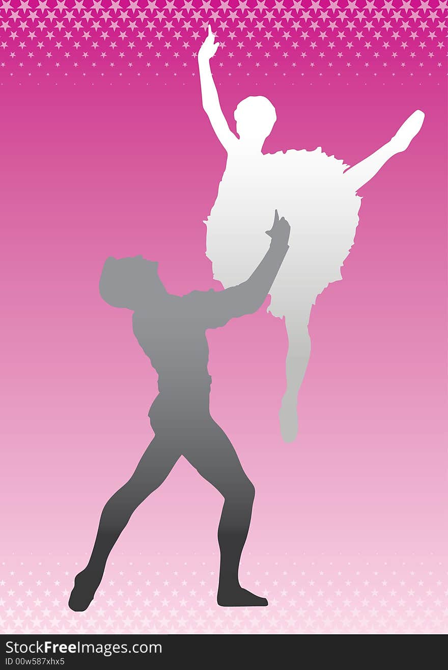 Silhouette dancers ()