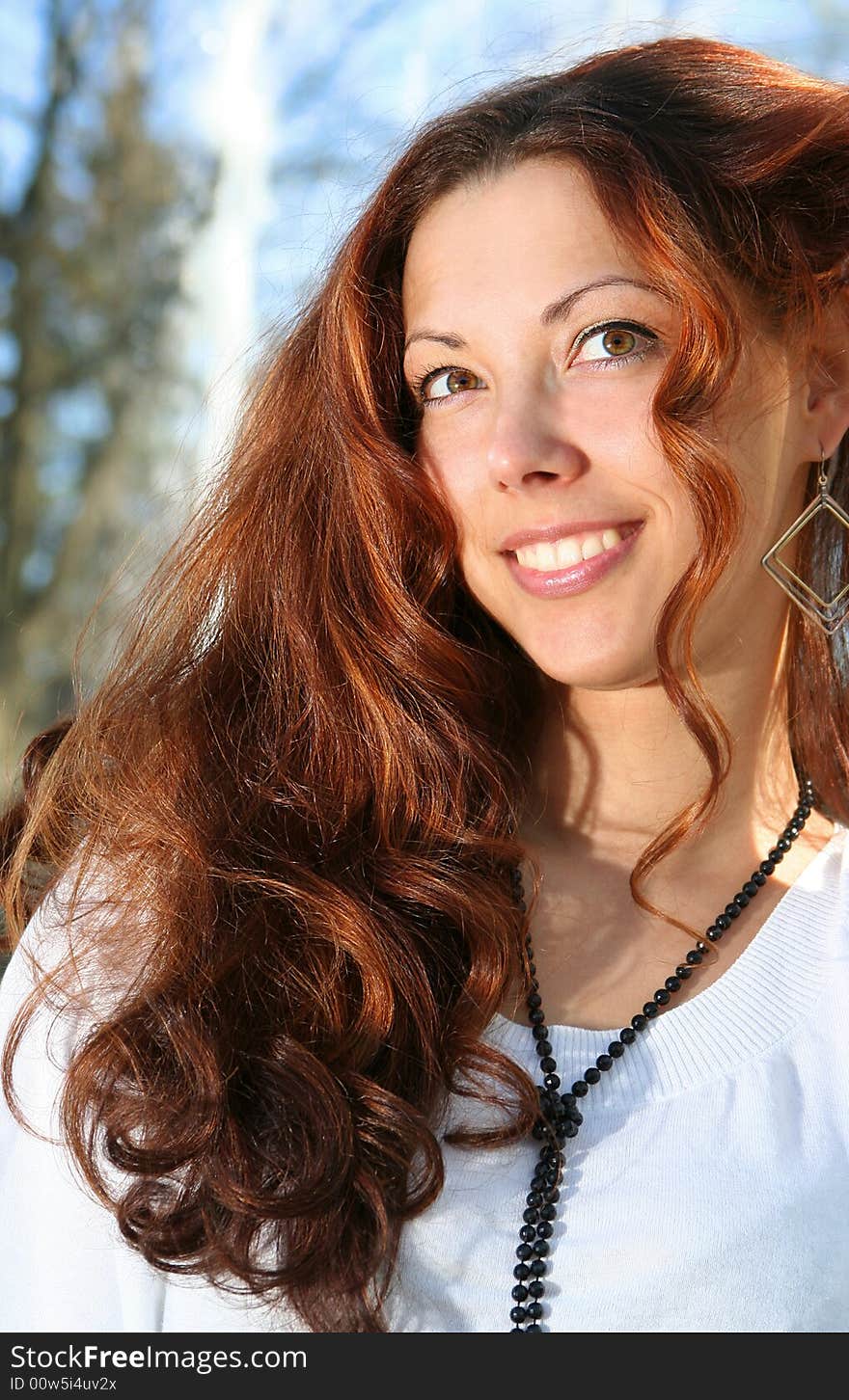 Beautiful young girl in the park. Beautiful young girl in the park