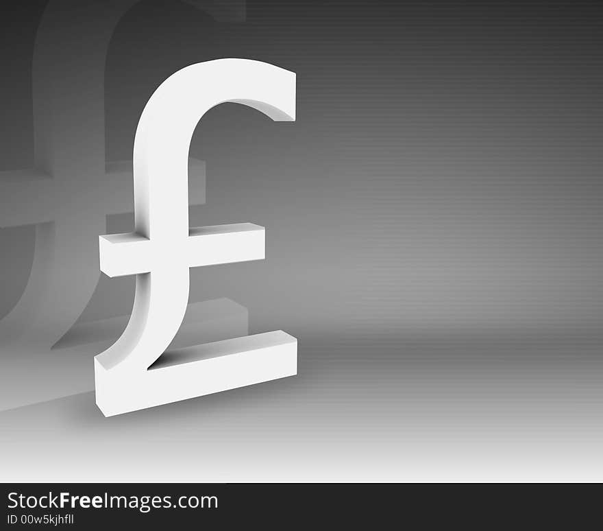 Symbol of English pound