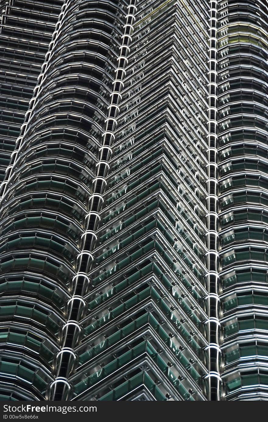 Petronas twin towers in the night, malaysia