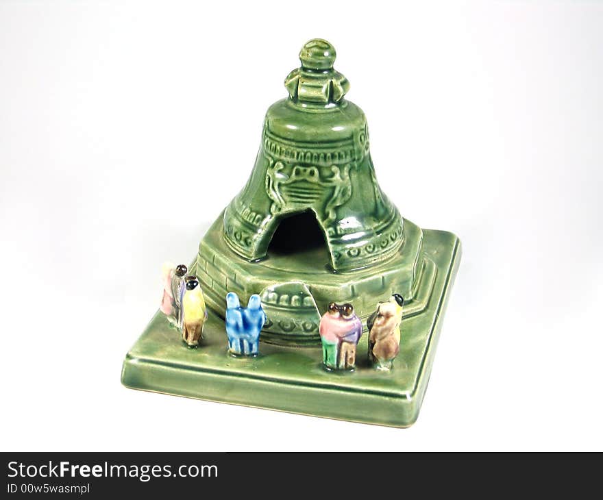 Tsar Bell, Kremlin, Moscow Replica Isolated