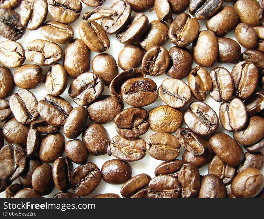 Natural Black Coffee Beans Background 4