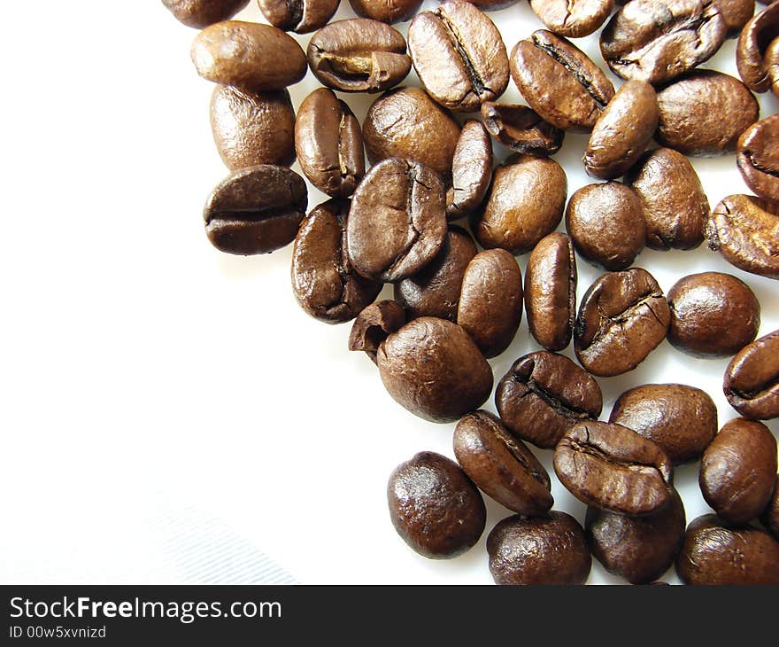 Natural black coffee beans background 5