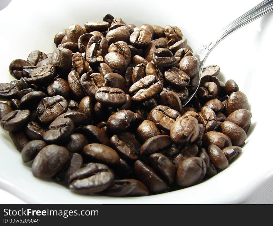 Natural Coffee Beans And Spoon 4