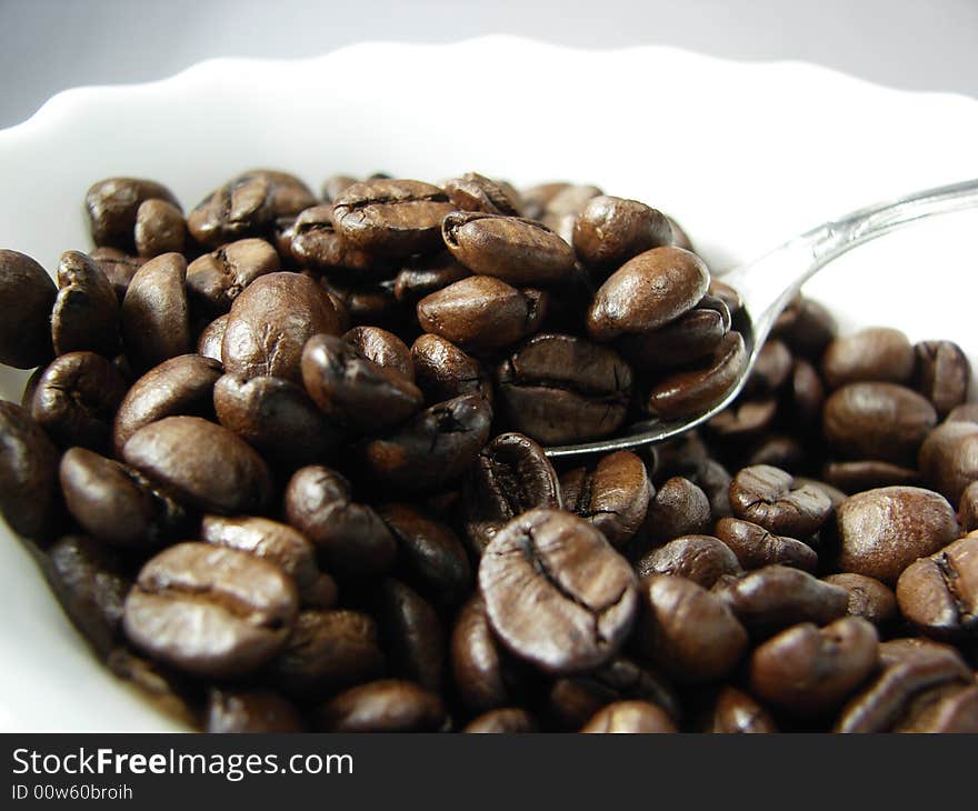 Natural coffee beans