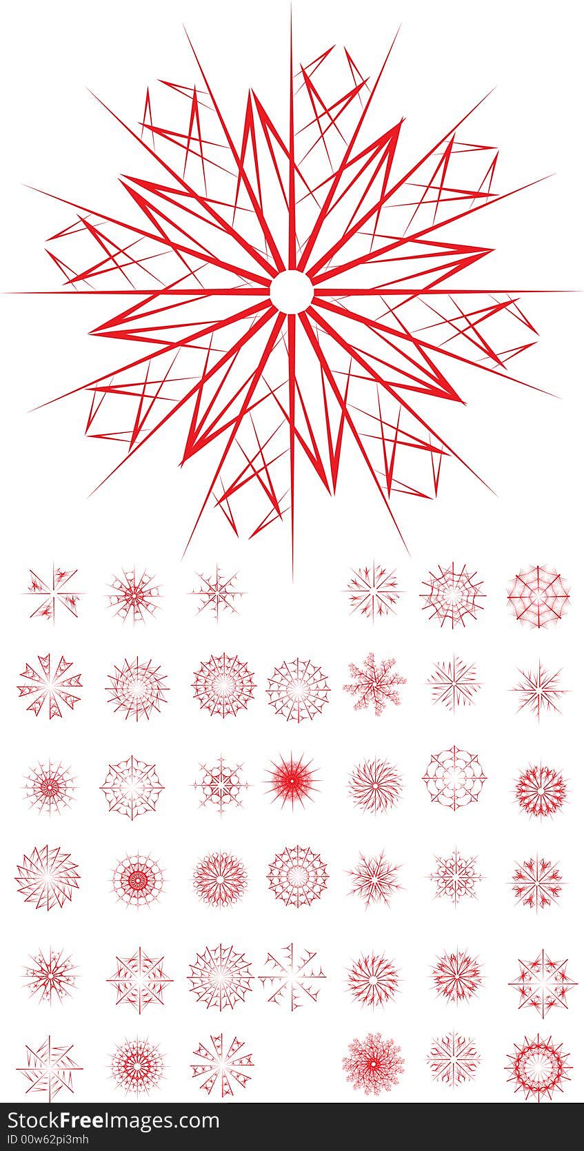 Set symmetrical snowflake (41-80). Set symmetrical snowflake (41-80)