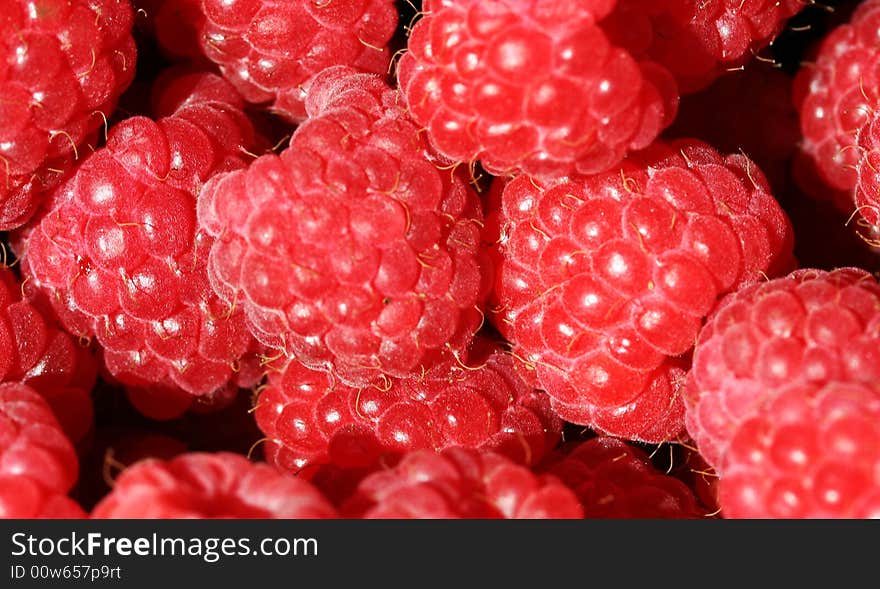 Fresh raspberries