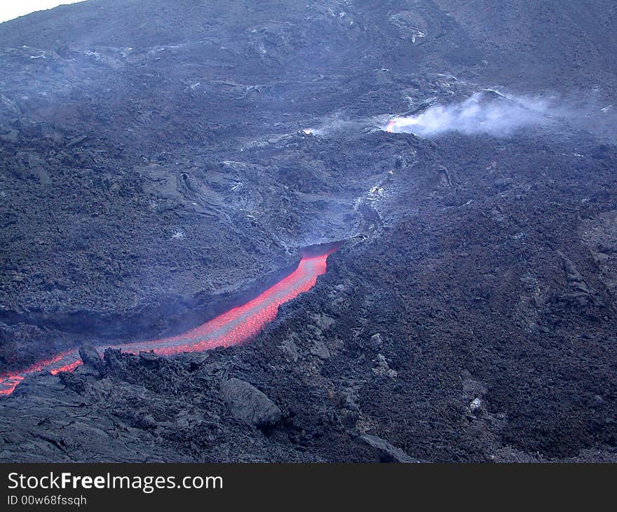 Photo of the made lavica tap of 2006 on the etna . Photo of the made lavica tap of 2006 on the etna