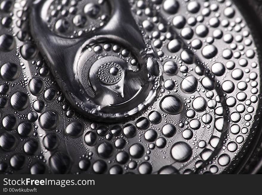 Details of the top view of a Iced cold can sweeting