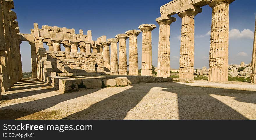 Greek temple in Selinunte, Sicily, Italy