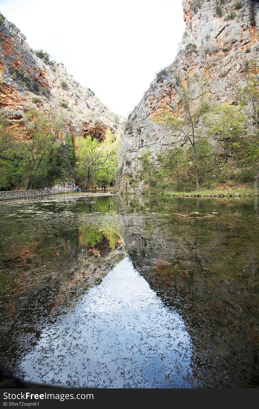 Reflected mountain