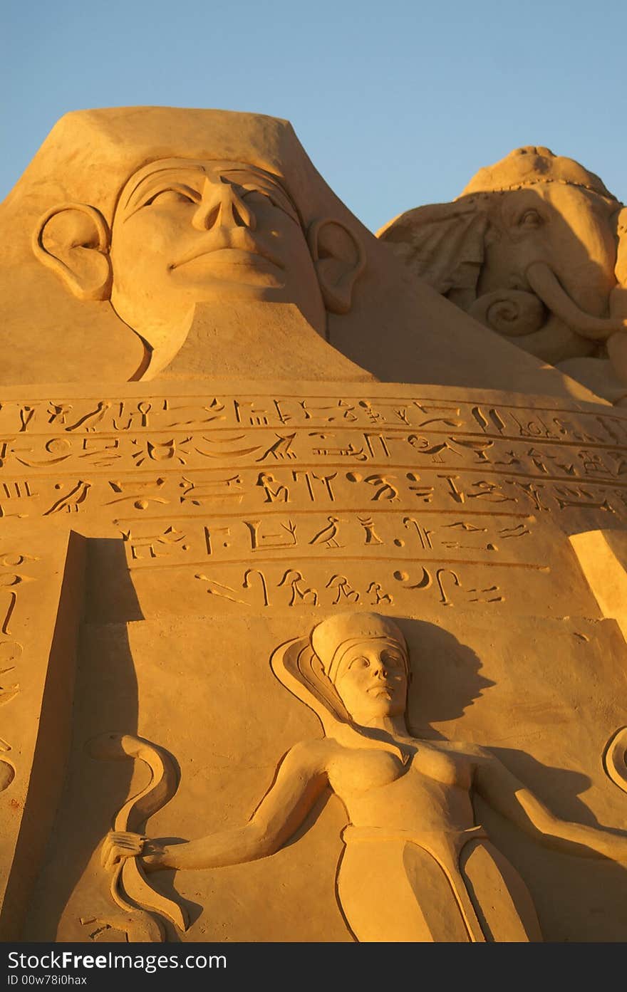 Sand Sculpture Egyptian Pyramid