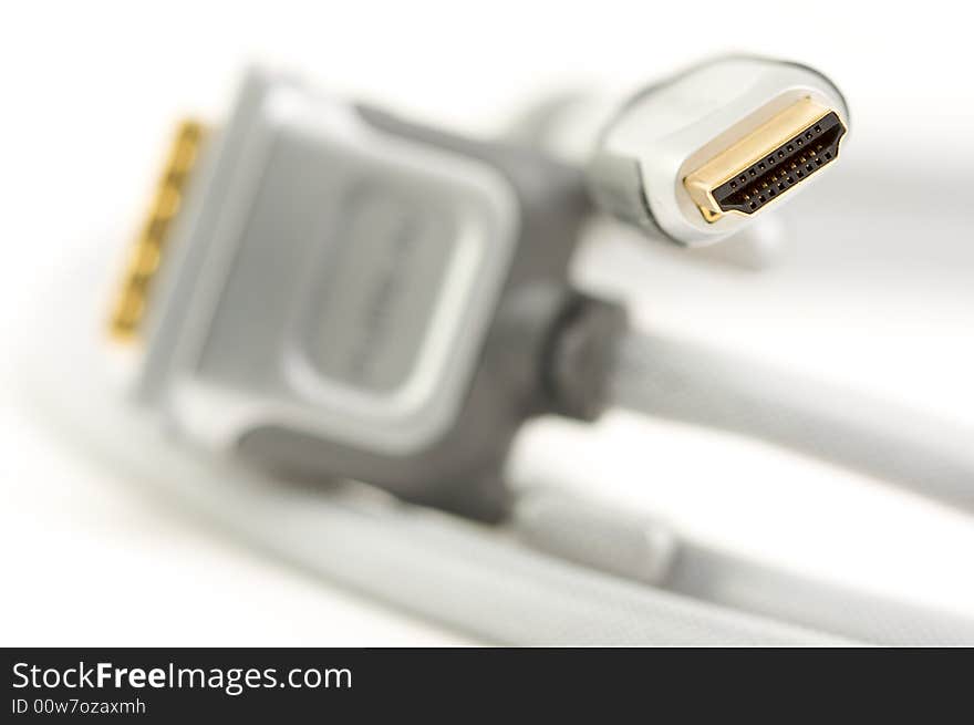 HDMI Cable isolated on a white background.