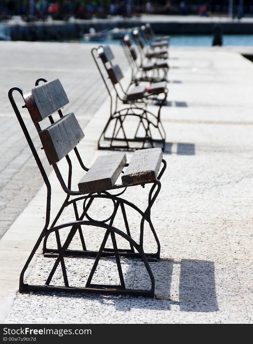 Row of Benches