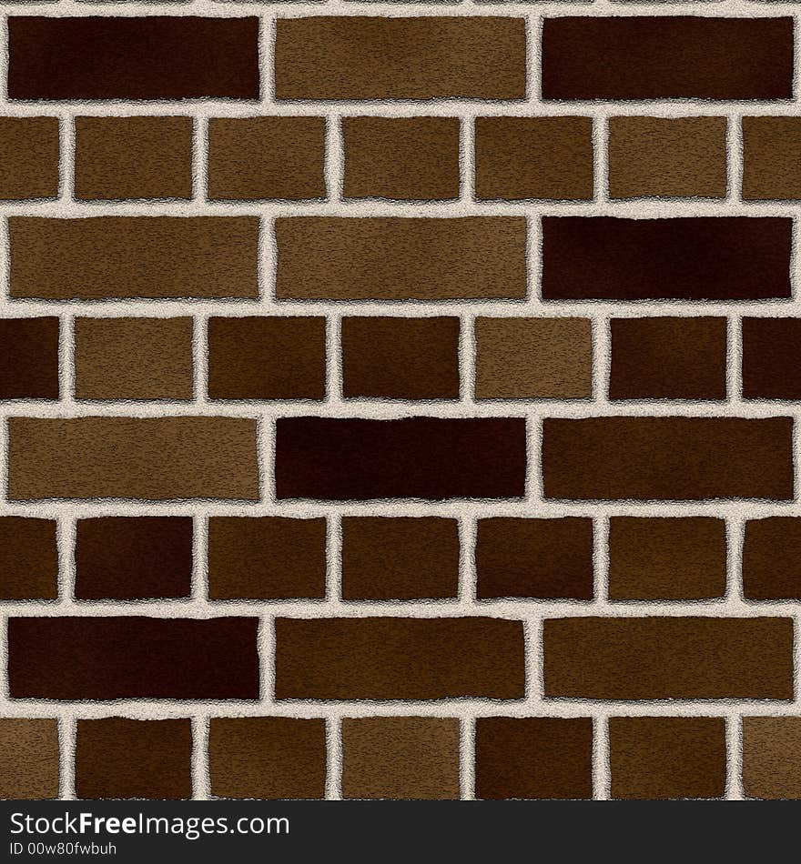 Brown brick exterior wall