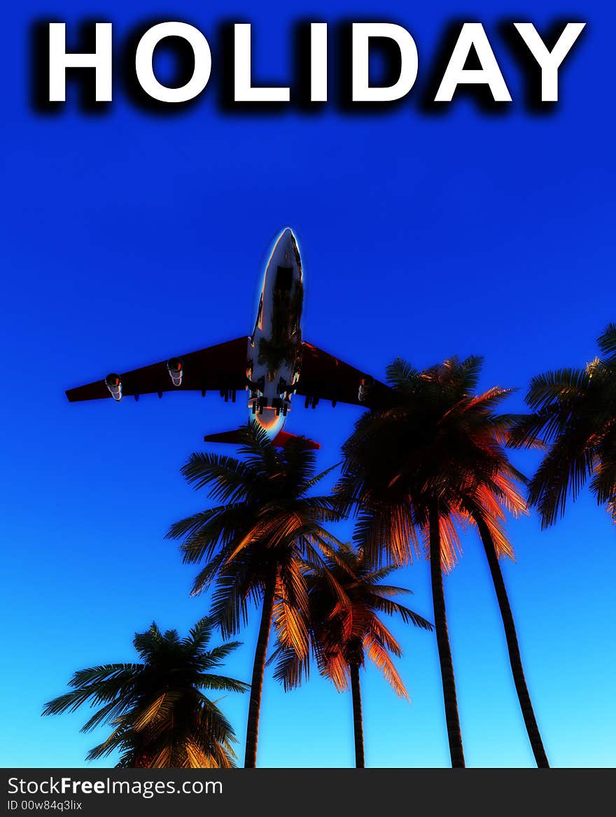 Holiday Plane And Wild Palms 7