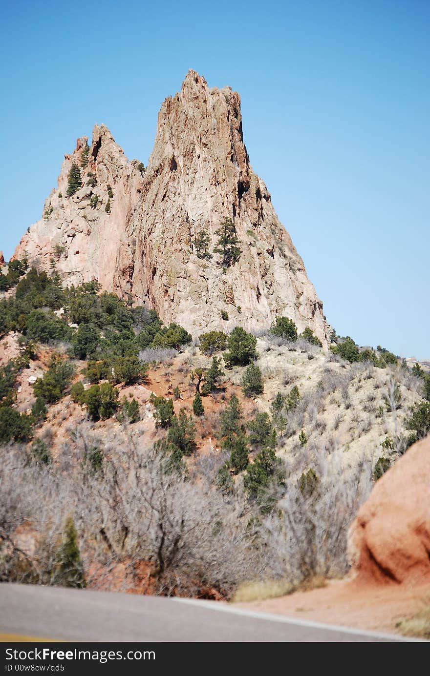 Travel in Colorado - Manitou Springs -Garden of the Gods.  April 2008