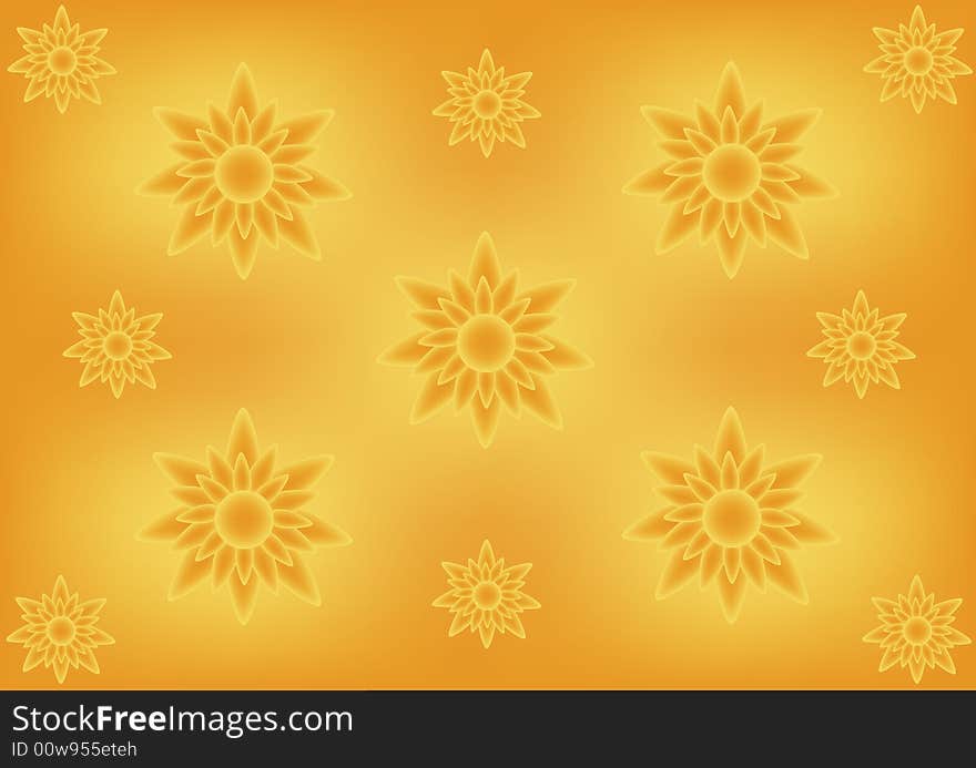 Orange Flower Background